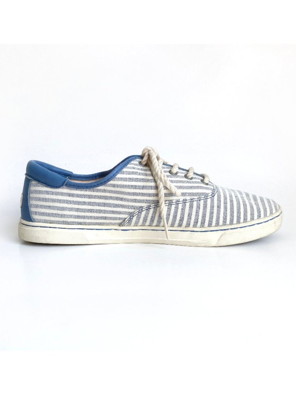 UGG Striped Sneakers with Leather Accents and Rope Laces